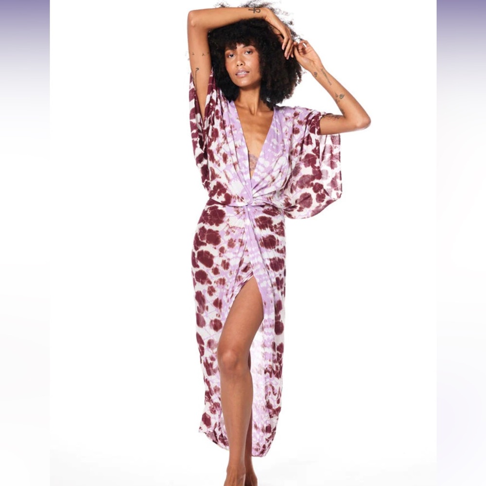 NWT Young Fabulous & Broke purple tie dye dress